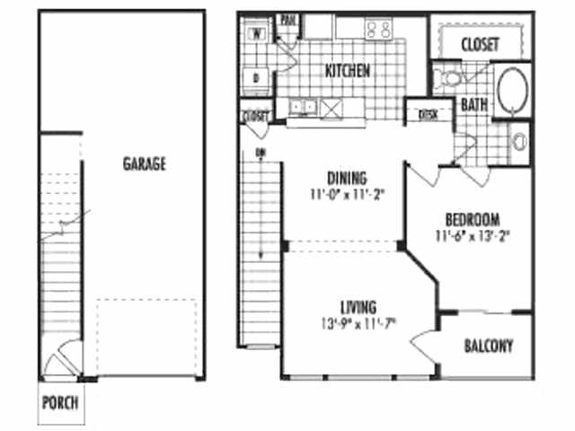 A4 - Attached Garage 1926 floor plan